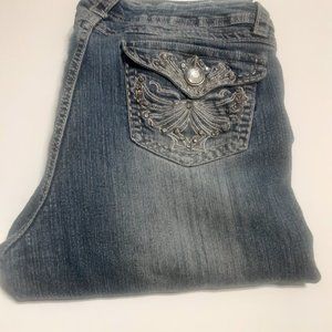 Suko Embellished Embroidered Jeans Size 12